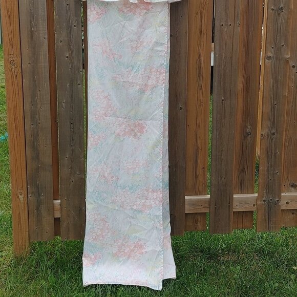 LOVELY VINTAGE Ruffle Shower Curtain City Squire Pastel Shower Curtain Soft Pink - Picture 3 of 16